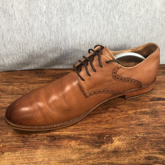 Warfield & Grand Sutton Mens‎ Size 11.5 Brown Saddle Oxford Lace Up Shoes - Picture 6 of 10